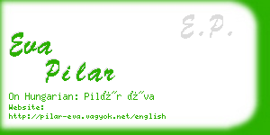 eva pilar business card